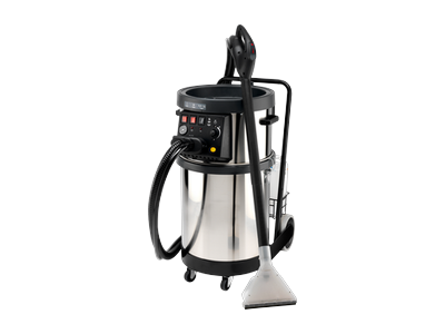 Industrial wet vacuum cleaner used by SRS for final tank clean-out
