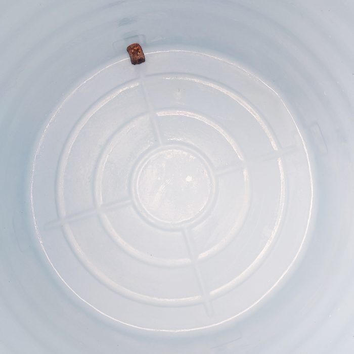 Underground tank interior after mechanized cleaning
